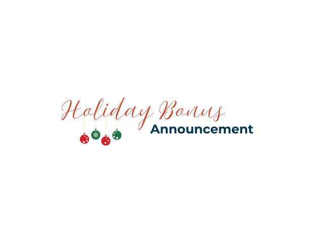 A Message from Liza: Holiday Bonus Announcement 🎄