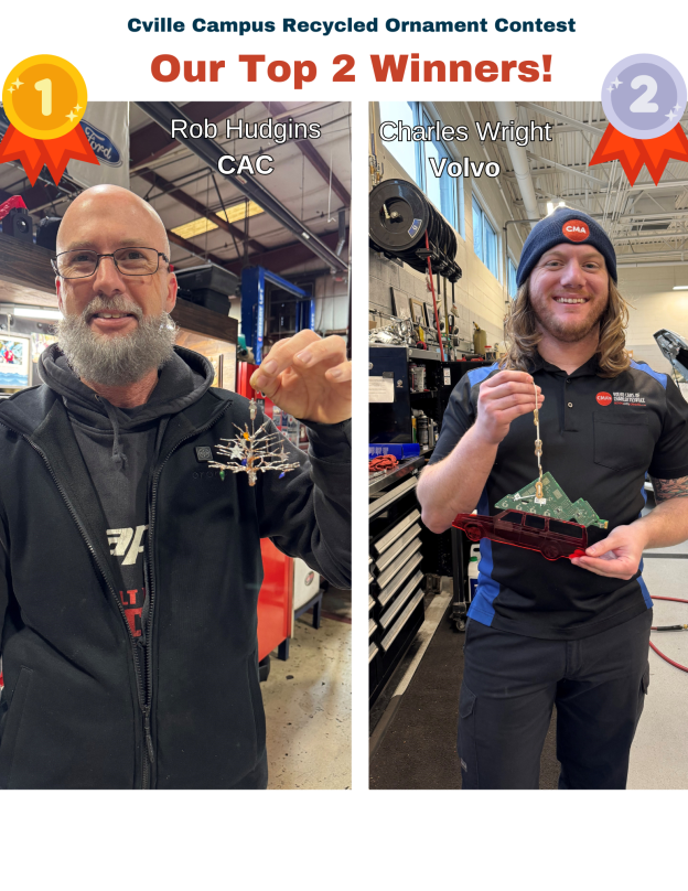 CMA’s Charlottesville Campus Hosts a Recycled Holiday Ornament Contest!